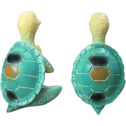 2 Pack Yoga Tortoise Statue Meditation Yoga Tortoise Statue Garden Statue Decoration Meditation Turtle Sculpture Collection Crafts Zen Yoga Tortoise Home Office Desktop Ornament Decoration Gifts