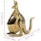 1 Piece Solid Copper Imitation Kangaroo Decoration Brass Kangaroo Miniature Statue Kangaroo Tabletop Decoration Crafts Gifts Brass Kangaroo Home Living Room Decorations