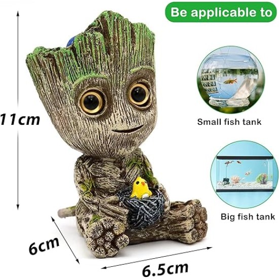 1 piece aquarium bubble decoration fish tank bubble resin groot crafts resin groot crafts aquarium fish tank decoration fish tank air pump ornament